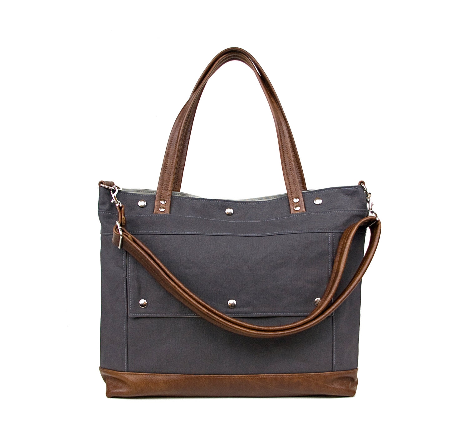 Leather Computer Tote Bag Walden Wong