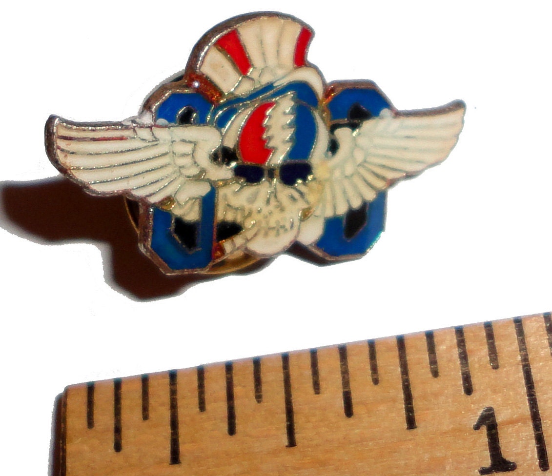 vintage GRATEFUL DEAD metal enamel pin button