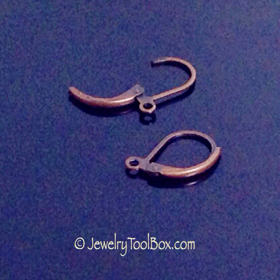 Earring Hooks Antique Copper Plated Brass Lever Back Ear