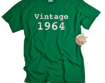 50th birthday gift for son 50th birthday shirt funny gift for guys funny t-shirt 50 birthday 1964 custom birthday gift tshirt tee men vt1964