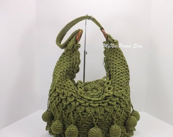 ... bag, crochet hobo bag, shopper bag, crochet tote, fashion spring