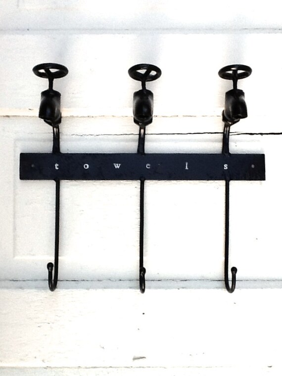 Items similar to Bathroom Decor, Bathroom Towel Hook, Towel Hanger