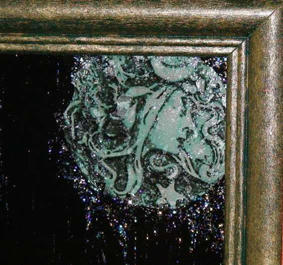 scrying mirror with protective sigils