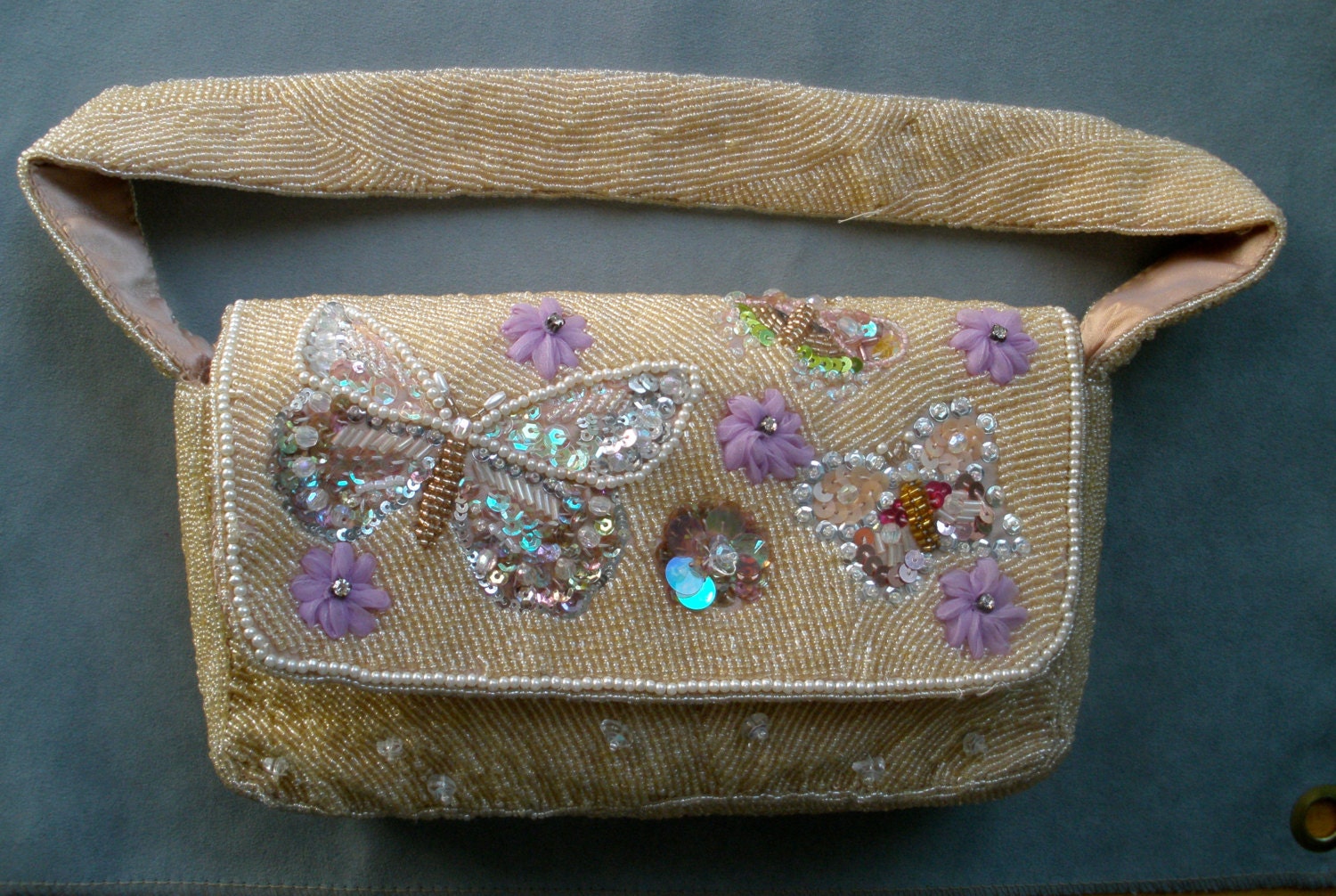 Pretty Beaded HandBag By Valerie Stevens by JoysVintageFinds