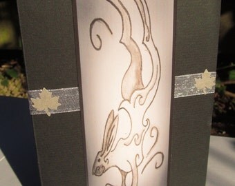 Unusual and Unique Handmade card Gothic, Pagan, Celtic Design