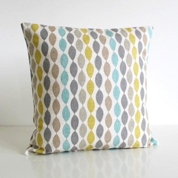 cotton pillow cover Decorative Pillow Cover 16x16 by CoupleHome