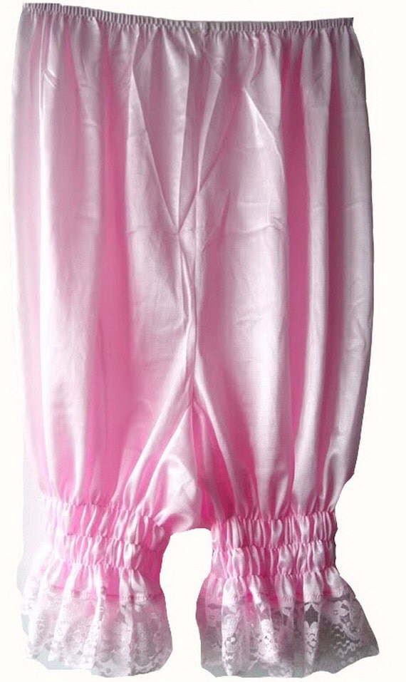 L3PK PINK Half Slips Pettipants Bloomers Handmade Plus size