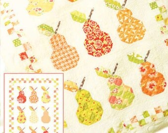 MINI Canned Pears quilt pattern wall hanging from Fig Tree and Co.