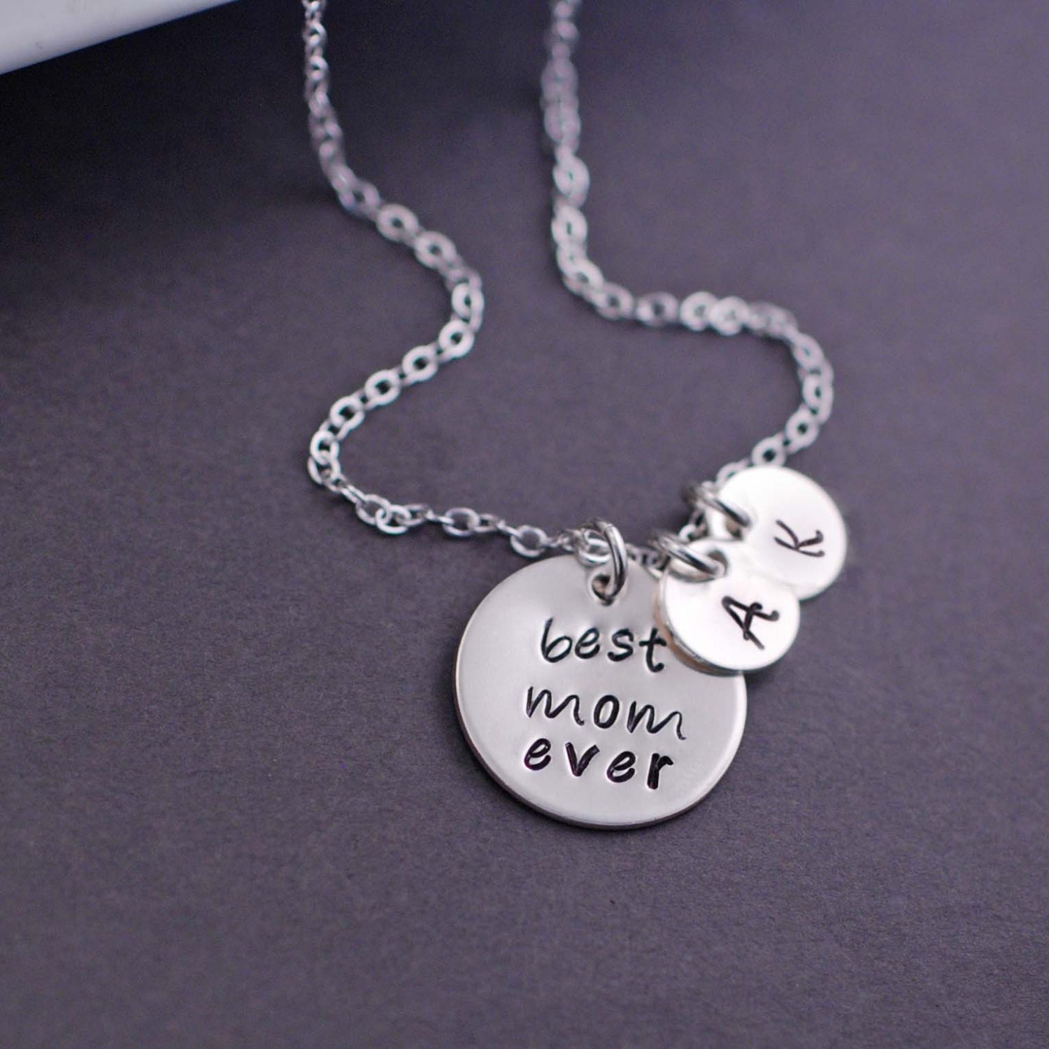 Personalized Jewelry Best Mom Ever Necklace by