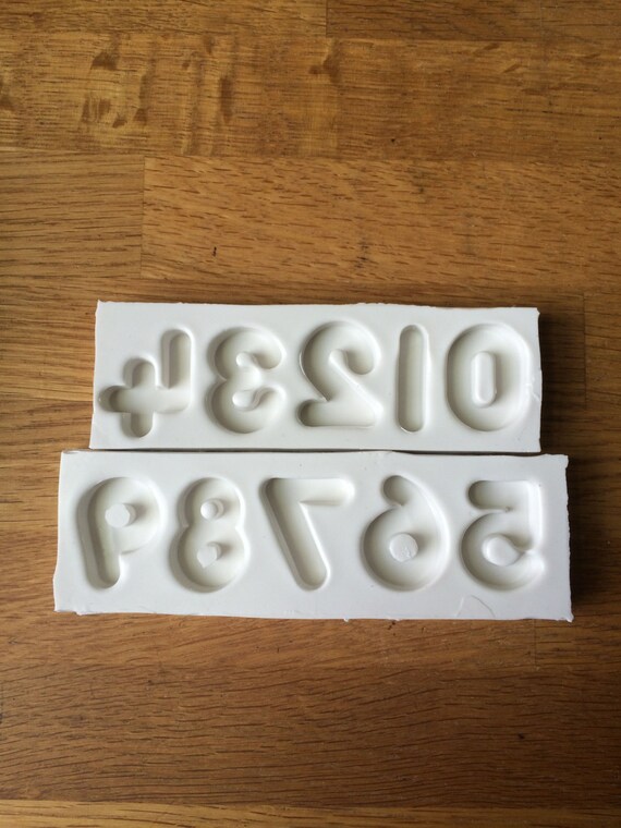 Small number silicone molds