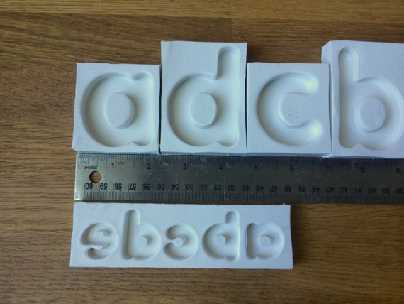 Extra LARGE Letter Silicone Molds