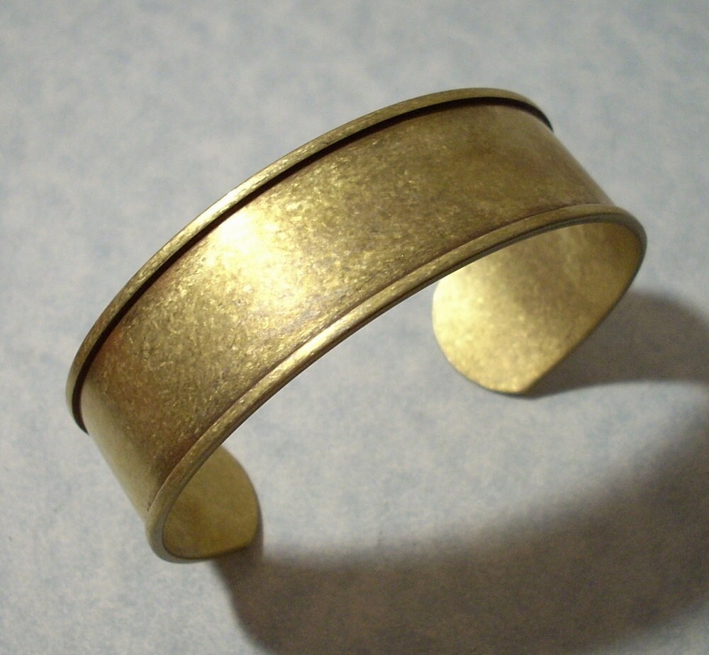 Adjustable Cuff Bracelet Blank / Channel Cuff Bracelet / Raw