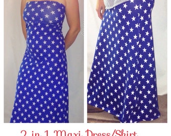 patriotic maxi skirt