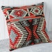 Southwestern Pillow Cover, Geometric, Decorative Cushion Case, Rust, Blue, Beige, Black, Modern