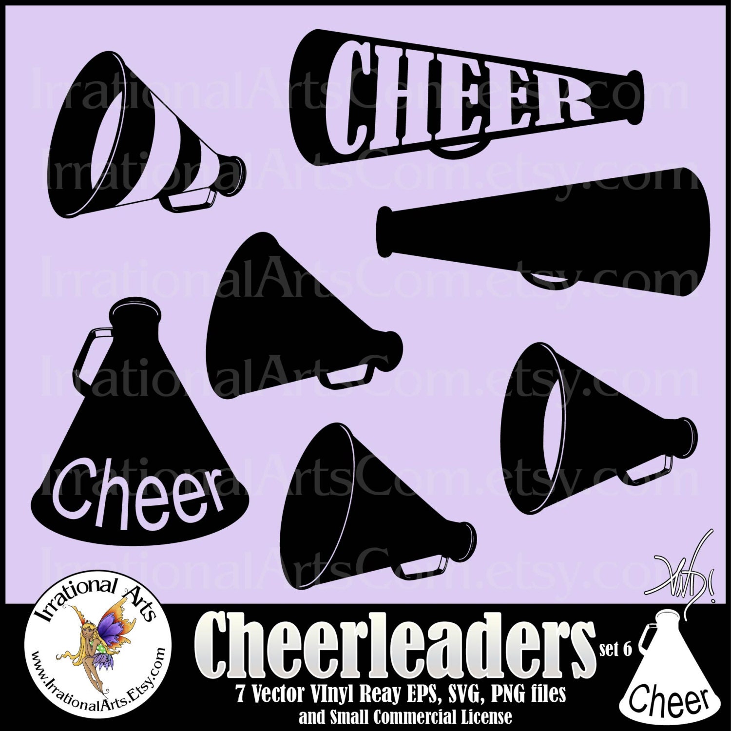 template vinyl tumbler set Ready Vector Megaphone Silhouettes Vinyl 7 6 Cheer EPS