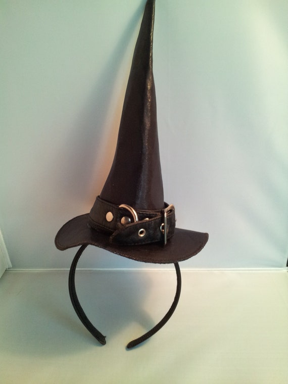 Mini Witch Hat with Buckle by CorsetofEden on Etsy