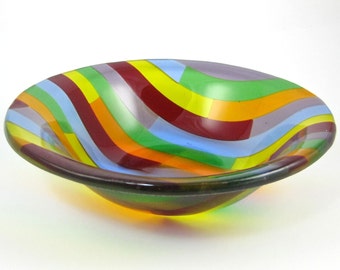 Popular items for handmade glass bowl on Etsy