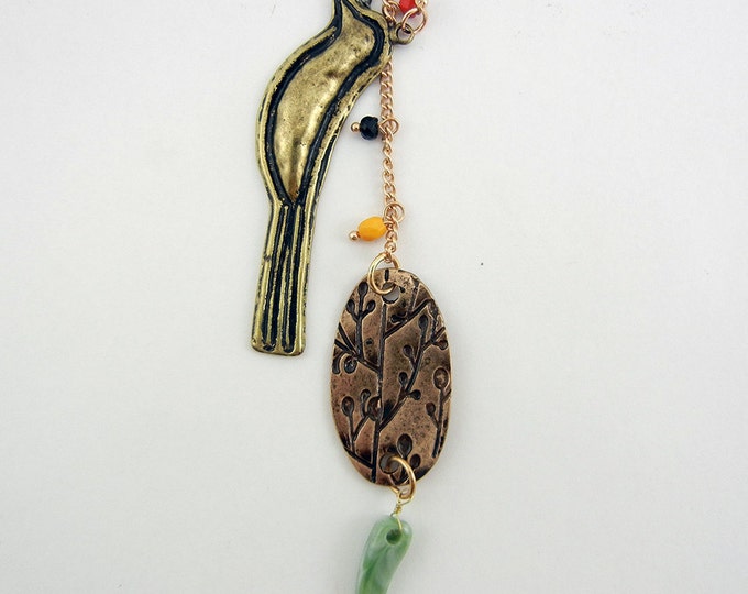 Burnished Gold Bird and Nature Group of Charms