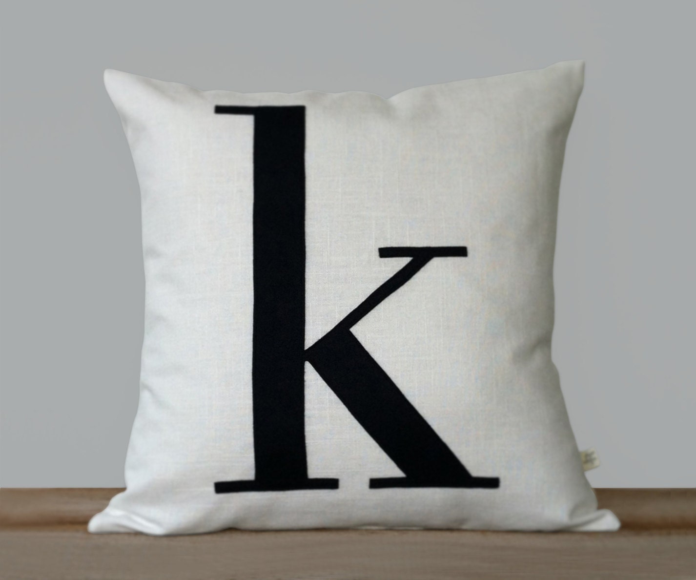 monogram pillow