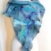 Felted Scarf with Silk - Mermaid
