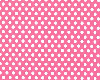 Fat Quarter - Kiss Dot Fabric in Blossom Pink by Michael Miller Fabrics CX5518-Blossom