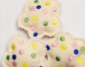 Christmas in July Sale Play pretend Felt food - 3 large sugar cookies for young bakers play kitchens Il_170x135