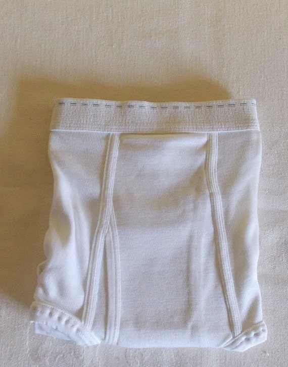 Vintage Penneys new old stock Towncraft men's white briefs