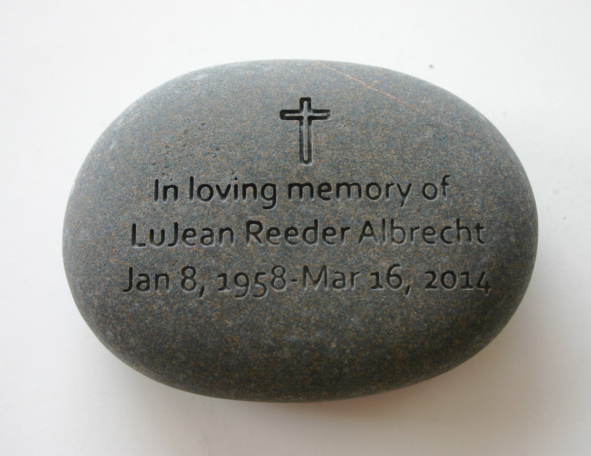 Custom Engraved Memorial Stone Personalized Rock