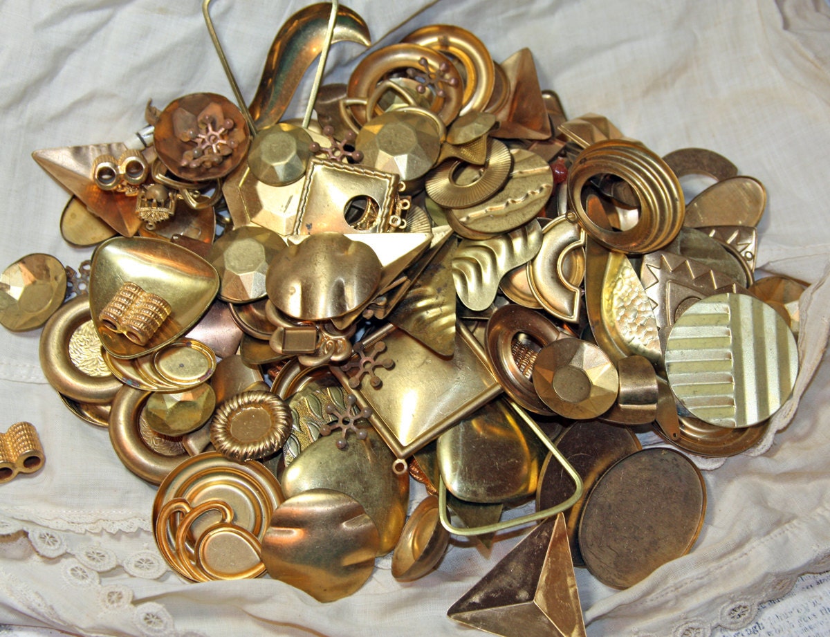 Metal Findings for Jewelry Making or Art Bezels Discs Bulk Lot