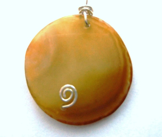 Honey Agate Pendant, Wire Wrapped in Sterling Silver. Optional Citrine Earrings to Match. Winter Solstice