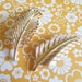 2 Signed Beautiful Vintage Leaf Feather Pins Brooches Gerrys & Monet