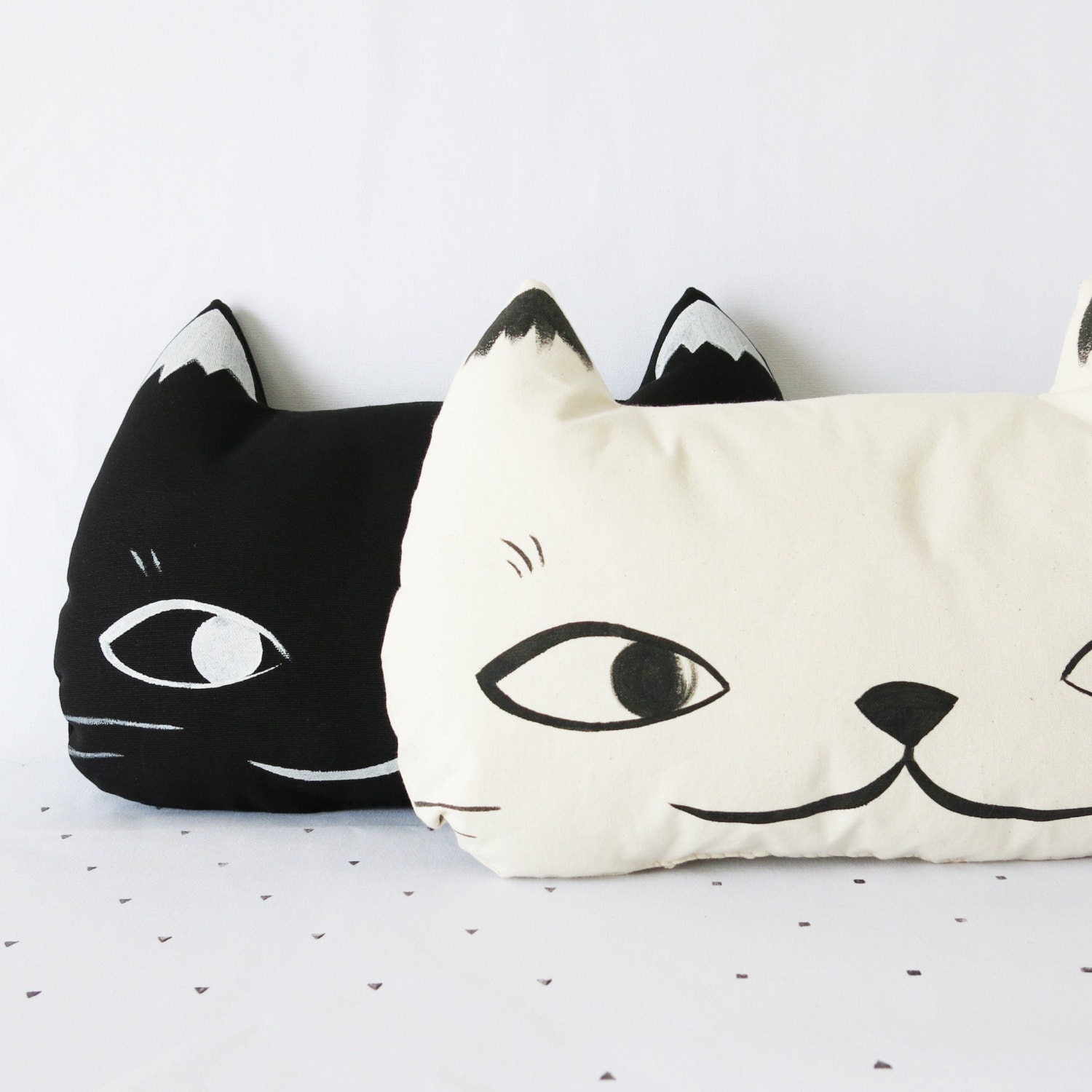 cat face pillow