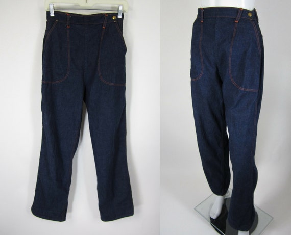 Vintage 1950s Jeans / Vintage 50s Jeans / Blue Bell High