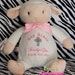 personalized baptism stuffed animal
