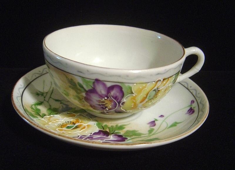 Vintage Tea Cup and Saucer Made in Japan by VintageTreasures4U