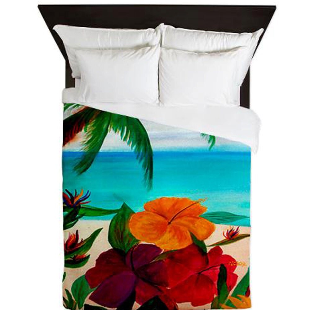 Tropical Floral Beach Duvet Covers from my original by maremade
