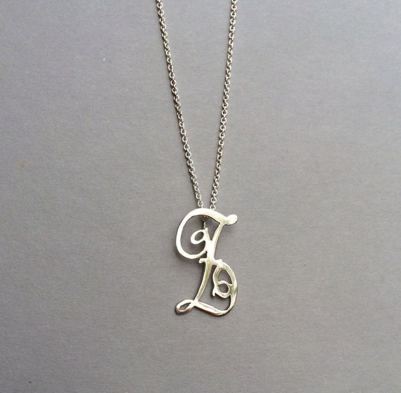 Items similar to LETTER Z - Handmade Sterling Silver Necklace on Etsy