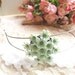 shabby vintage flower headband spring fresh mint green assemblage garden party