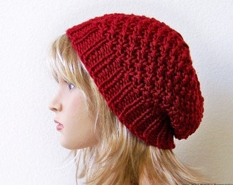 Slouchy Hat Pattern, Knit Hat Pattern, Knitting Pattern Hat, Knit Beanie Pattern, Slouchy Beanie Pattern, Chunky Hat Pattern, Best Seller