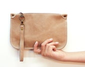 Women Leather clutch/ women Makeup bag/ Women Passport Travel Wallet / Woman's Gifts