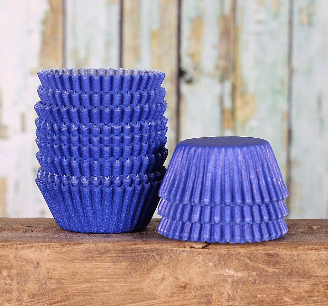 Mini Blue Cupcake Liners Mini Royal Blue Paper Cupcake