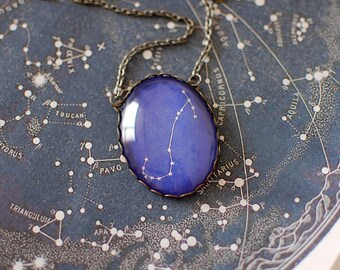 Scorpio Zodiac Necklace. Scorpio Constellation Necklace. Scorpio Necklace. Scorpio Star Sign Necklace. Zodiac Jewelry. Astronomy.