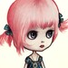 Last One Pinky Paperdoll - Full Color Blythe paper art doll - by Mab Graves