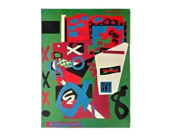 Stuart Davis "Semé" poster, c.1970. Graphic design education by Reinhold Visuals