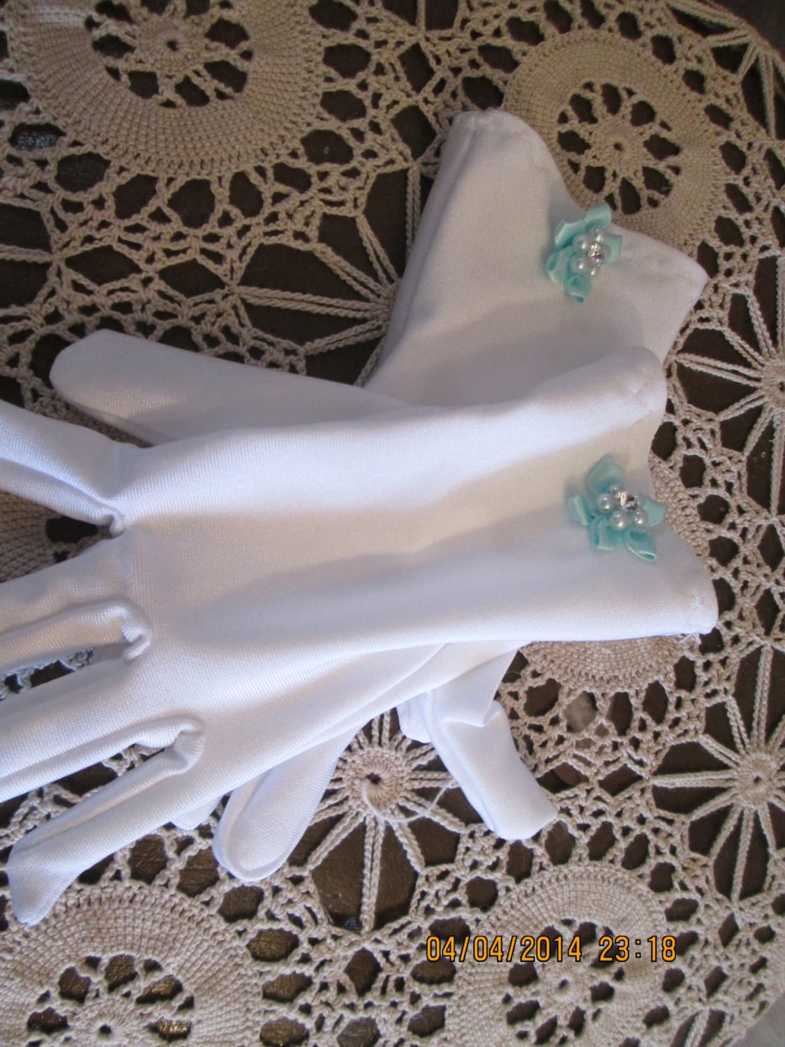 Girls Easter Gloves Girls White Gloves Tea Party gloves