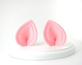 Pink Pig or Pony Ears Costume Cosplay Hair Clips