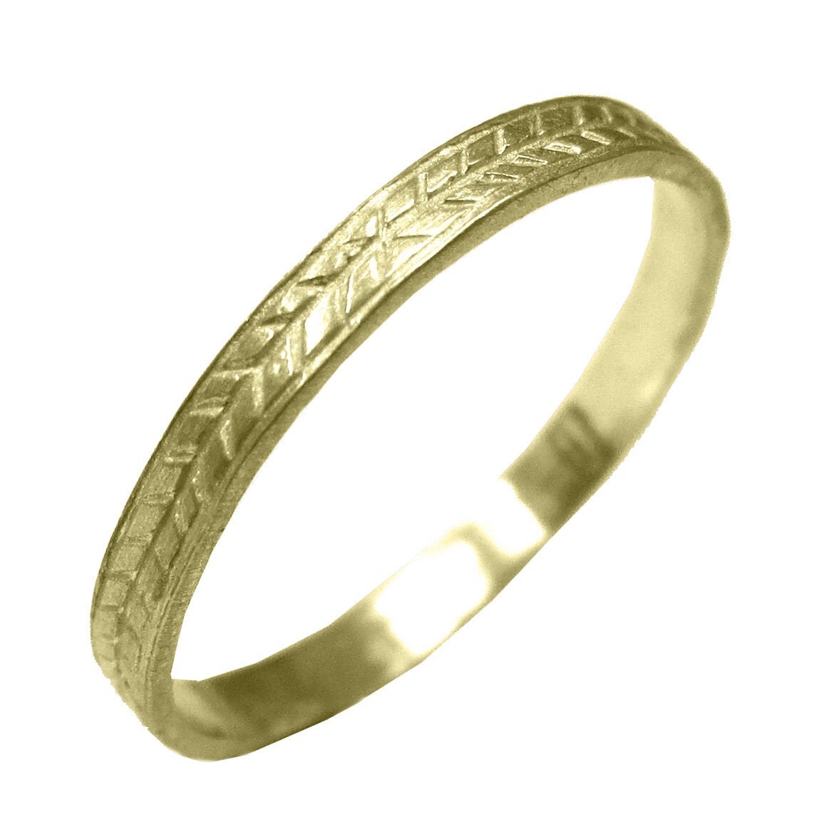 wheat design wedding ring