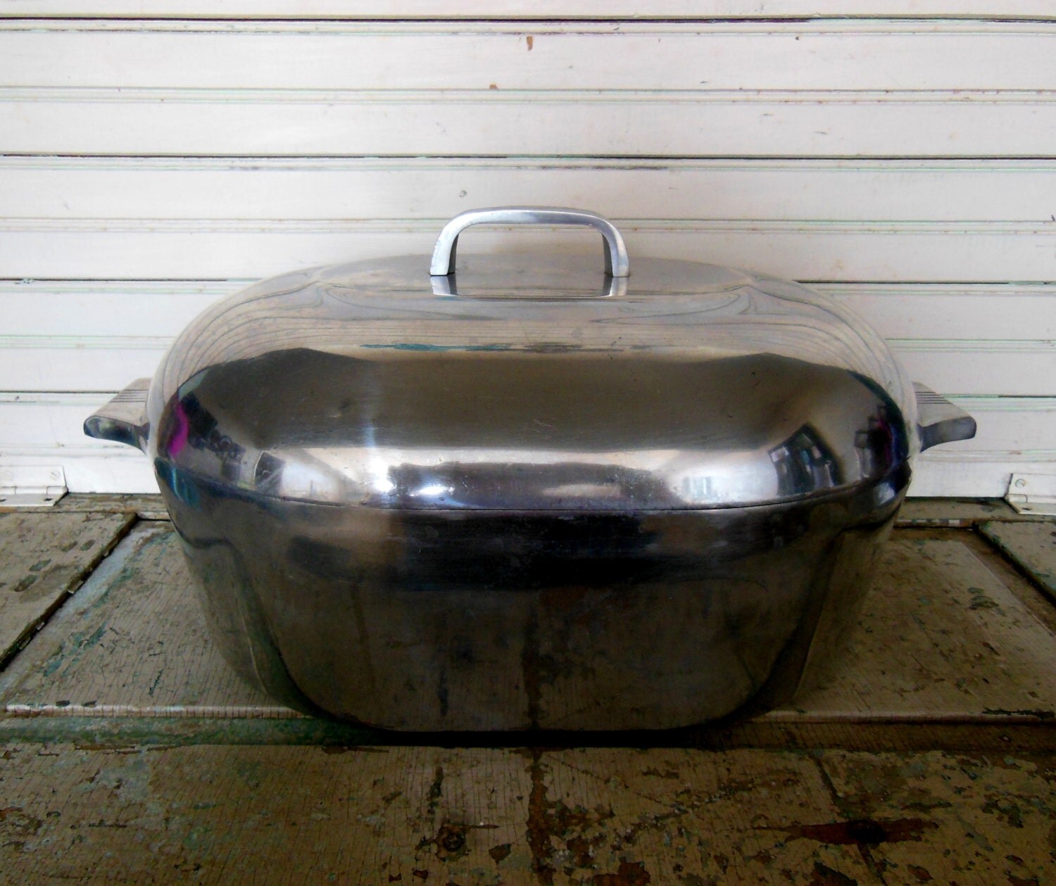 Magnalite Aluminum Roasting Pan Roaster with by turquoiserollerset