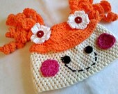 Girl Crochet Beanie Hat