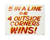 vintage hand-painted carnival sign -- no. 3